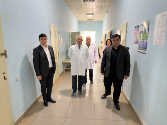 İcra başçısı “Tərtər Rayon Mərkəzi Xəstəxanası” Publik Hüquqi Şəxsində göstərilən tibbi xidmətin səviyyəsi ilə tanış olub