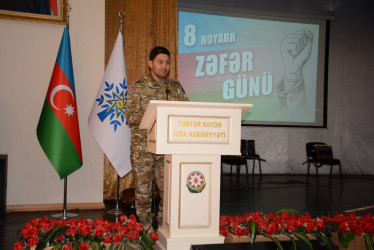 Tərtərdə Konstitusiya və Suverenlik İli çərçivəsində “Şanlı Zəfər tariximiz” adlı ümumrayon tədbiri keçirilib