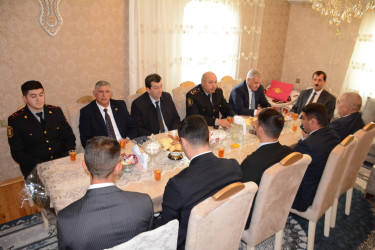 Rayon rəhbəri şəhid Ruslan Əsgərovun ailəsini ziyarət edib