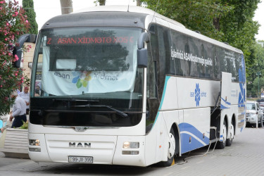 "ASAN xidmət”in müasir texnoloji avadanlıqla təchiz edilmiş xüsusi avtobusu 1 ay ərzində Tərtər rayon sakinlərinə səyyar xidmət göstərəcək