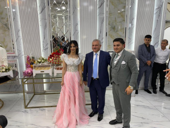Rayon rəhbəri Vətən Müharibəsi Qəhrəmanı Azər Abdullazadənin elçilik və nişan mərasimində iştirak edib