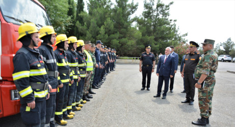 FHN-in Qarabağ Regional Mərkəzi Tərtərdə nümunəvi mülki müdafiə məşqi təşkil edib