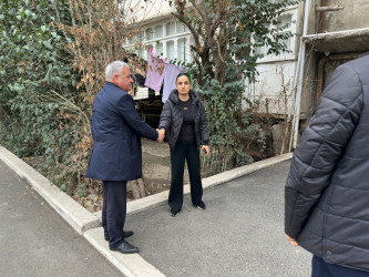 İcra başçısı Borsunlu kəndindən olan şəhid Əsgərov Nofəlin ailə üzvlərini ziyarət edib