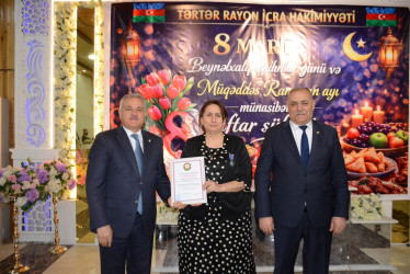 Tərtərdə 8 Mart Beynəlxalq Qadınlar Günü münasibətilə tədbir keçirilib