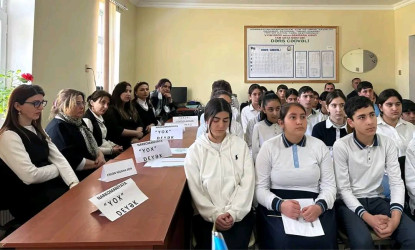 Tərtərdə şagirdlərlə maarifləndirici görüşlər keçirilib