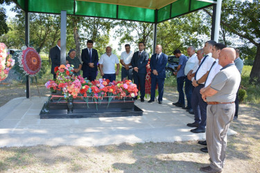 Tərtərdə Vətən müharibəsi şəhidinin ad günü məzarı önündə qeyd olundu