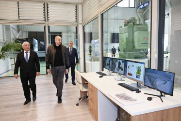 İlham Əliyev Ağdərə rayonunda “Qozlukörpü” Su Elektrik Stansiyasının açılışında iştirak edib