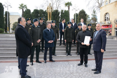 Tərtərdə Səfərbərlik və Hərbi Xidmətə Çağırış üzrə Dövlət Xidmətinin yaradılmasının 14-cü ildönümü münasibətilə tədbir keçirilib