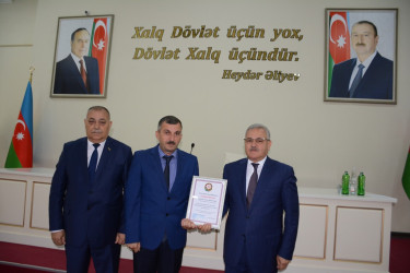 Tərtərdə dövlət qulluqçuları peşə bayramlarını qeyd ediblər