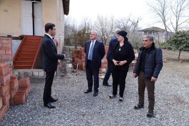 Rayon rəhbəri şəhid Abbaszadə Eminin ailəsini ziyarət edib