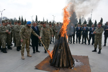 Novruz bayramı ilə əlaqədar rayon ərazisində yerləşən hərbi hissələrdə silsilə bayram tədbirləri keçirilir