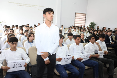 Tərtərdə “Narkomaniyaya yox deyək" və "Erkən nikahın fəsadları" mövzusunda tədbir keçirilib