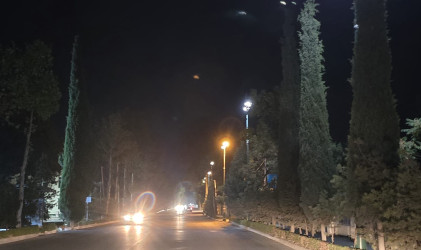 Tərtər şəhərində şəhərdaxili küçə və prospektlərdə gecə işıqlandırma sistemlərinin təmir işləri aparılır