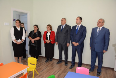 Tərtərdə Heydər Əliyev Fondunun təşəbbüsü ilə təmir olunan uşaq bağçası istifadəyə verilib