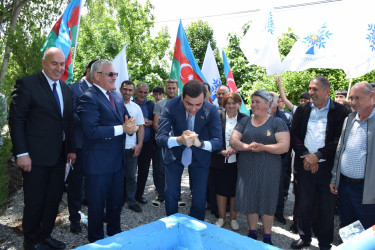 Qurban bayramı münasibətilə Kəngərli kəndində 100-ə yaxın ailəyə texniki su xətti çəkilib