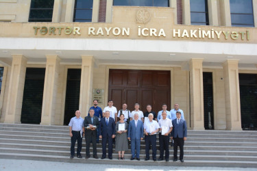 Tərtərdə “Konstitusiya və Suverenlik İli” çərçivəsində  milli mətbuatın  150 illik  yubileyi münasibəti ilə mətbuat işçiləri ilə görüş keçirilib
