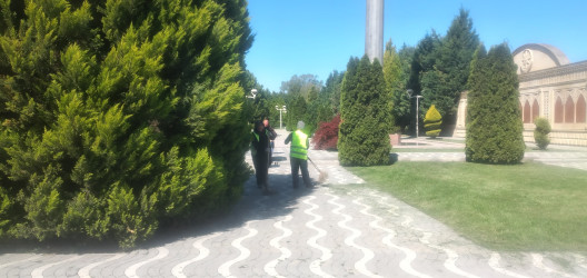 Tərtər şəhəri ərazisində abadlıq və təmizlik işləri görülüb