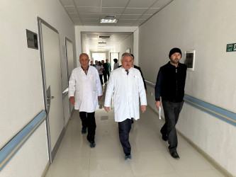 İcra başçısı “Tərtər Rayon Mərkəzi Xəstəxanası” Publik Hüquqi Şəxsində göstərilən tibbi xidmətin səviyyəsi ilə tanış olub