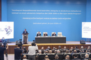Sabirabadda pambıqçılığın inkişafına həsr olunmuş regional müşavirə keçirilib