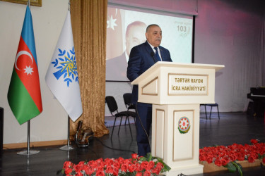 Tərtərdə Şəhərsalma və Memarlıq İli çərçivəsində “Heydər Əliyev və memarlıqda milli üslub” mövzusunda tədbir keçirilib