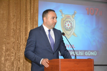 Tərtərdə polis işçilərinin peşə bayramı günü münasibəti ilə tədbir keçirilib