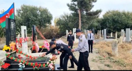 Vətən Müharibəsi şəhidi Taleh Məhərzadənin şəhadətə qovuşmasının 6-cı ildönümü münasibətilə məzarı ziyarət olunub