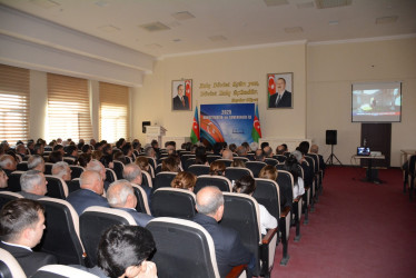 Tərtərdə “Konstitusiya və Suverenlik İli” çərçivəsində “Azərbaycan Respublikasının prezidenti cənab İlham Əliyev qətiyyətli siyasi lider, Müzəffər Ali Baş Komandandır”  başlığı altında tədbir keçirilib