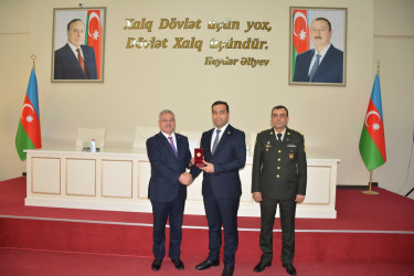 Tərtərdə Vətən müharibəsi iştirakçılarına medallar təqdim olunub