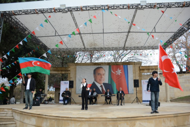Tərtərdə Türk Əməkdaşlıq və Koordinasiya Agentliyi (TİKA) tərəfindən təmir olunmuş Heydər Əliyev adına parkda yerləşən Açıq Hava Səhnəsinə baxış keçirilib