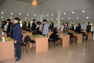 Tərtərdə  “Böyük irsin sahibi” adlı inşa-yazı müsabiqəsi keçirilib