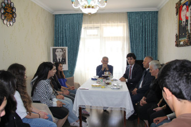 Tərtərdə "Qəhrəmanlarımızı unutmayaq" başlığı altında şəhid ailəsinə ziyarət təşkil edilib