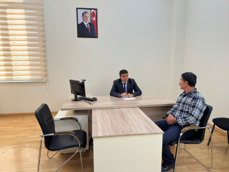 Tərtər Rayon İcra Hakimiyyətində mütəmadi olaraq vətəndaşların müraciətləri dinlənilir