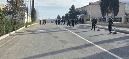 Tərtər şəhəri ərazisində abadlıq və təmizlik aksiyası davam etdirilir