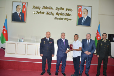 Tərtərdə Vətən müharibəsi qazilərinə və iştirakçılarına medallar təqdim olundu