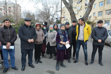 Milli Məclisin deputatı Sahib Alıyev Tərtər şəhərinin Nizami küçəsində seçicilərlə görüşüb