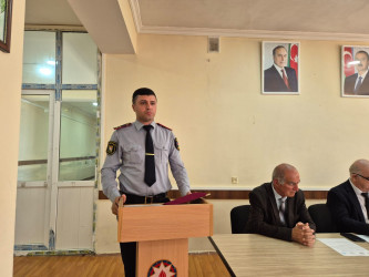 Tərtərdə “Hüquqi dövlət və insan hüquqları” mövzusunda maarifləndirici tədbir keçirilib