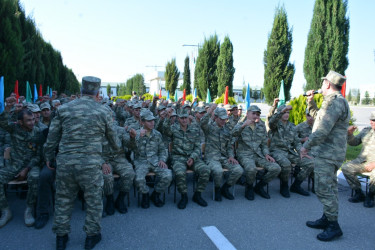 Tərtər Rayon İcra Hakimiyyəti və Azərbaycan Respublikasının Müdafiə Nazirliyinin təşkilatçılığı ilə N saylı hərbi hissədə  "Zəfər nəğmələri” adlı konsert proqramı keçirilib