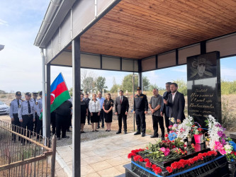 Vətən Müharibəsi şəhidi Mirşəmsi Babazadənin şəhadətə qovuşmasının 6-cı ildönümü münasibətilə məzarı ziyarət olunub
