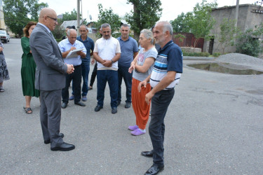 Milli Məclisin deputatı Sahib Alıyev Tərtərdə növbəti dəfə seçicilərlə görüşüb