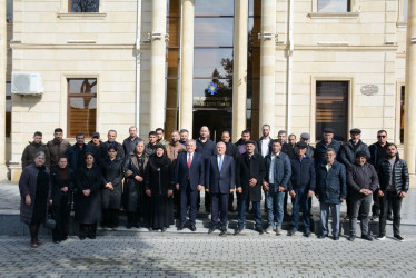 Tərtərdə Ramazan ayı münasibətilə keçirilən xeyriyyə tədbirində 125 şəhid və qazi ailəsinə bayram sovqatları verilib