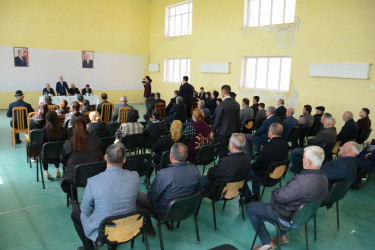 Rayon rəhbərinin növbəti səyyar-qəbul görüşü Kəngərli kəndində keçirilib