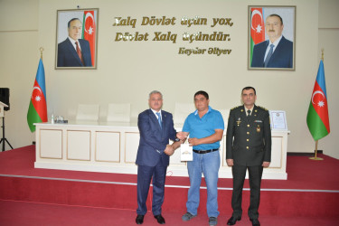 Tərtərdə Vətən müharibəsi qazilərinə və iştirakçılarına  medallar təqdim olundu