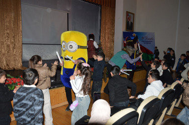Tərtər Mədəniyyət Mərkəzində şəhid və qazi övladları üçün interaktiv teatr şousu keçirilib