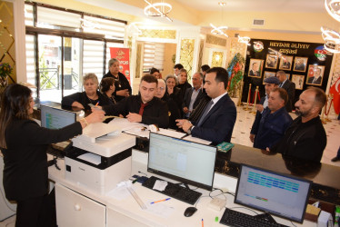 Tərtərli şəhid ailələri müalicə və istirahət üçün Naftalan şəhərinə yola salınıb