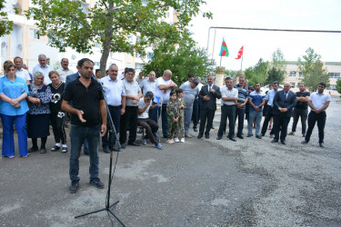 Rayon rəhbərinin növbəti səyyar qəbul-görüşü Tərtər şəhəri Elman Səfərov küçəsində keçirilib