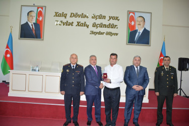 Tərtərdə Vətən müharibəsi qazilərinə və iştirakçılarına medallar təqdim olundu