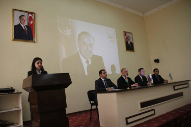 Tərtərdə Ümummilli Lider Heydər Əliyevin anadan olmasının 103-cü il dönümünə həsr olunmuş "Xalqa bağışlanan ömür" adlı tədbir keçirilib.