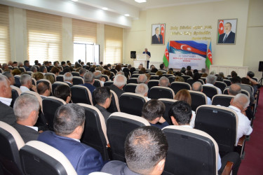 Tərtərdə Azərbaycan Respublikasının Dövlət Suverenliyi Gününə həsr olunmuş tədbir keçirilib