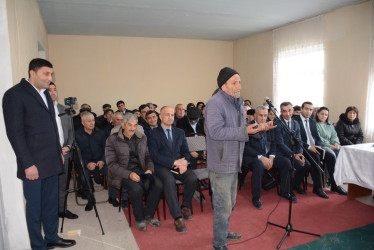 Rayon rəhbərinin növbəti səyyar-qəbul görüşü Ağkənd kəndində keçirilib
