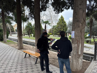 Tərtər rayonunda ictimai yerlərdə və parklarda tütünün sağlamlığa mənfi təsiri barədə təbliğat xarakterli materiallar yerləşdirilib